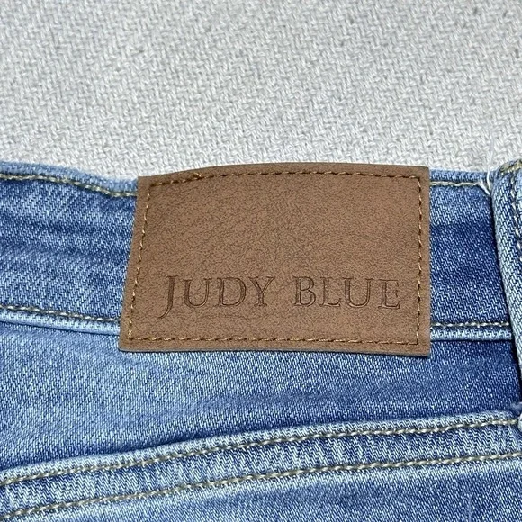 Judy Blue High Rise Slim Fit Jeans 9/29 Distressed Stretch Denim Medium Wash - Picture 9 of 16
